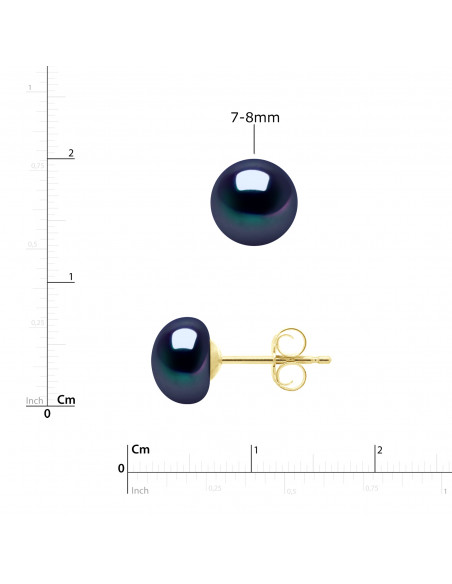 Parures Colliers et Boucles d'Oreilles - Tailles de 8 à 10 mm - Anneau Marin - Or 375 - GRENELLE