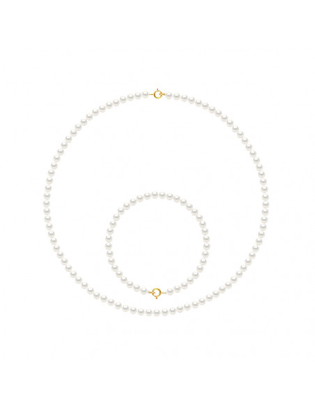 Parure Colliers et Bracelets - Tailles de 4 à 6 mm - Anneau Ressort - Or 375 - MONTMARTRE