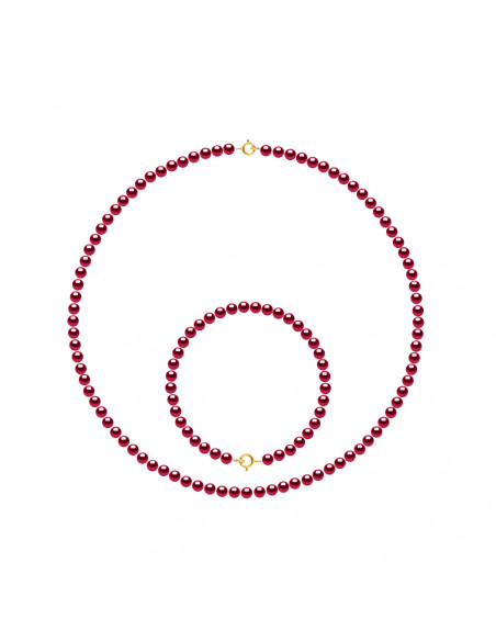 Parure Colliers et Bracelets - Tailles de 4 à 6 mm - Anneau Ressort - Or 375 - MONTMARTRE