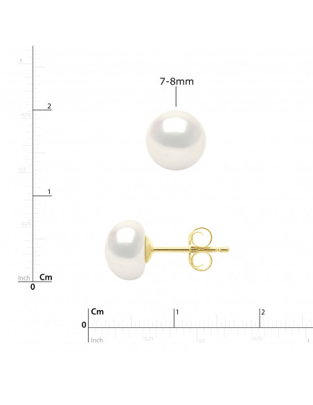 Parures Colliers et Boucles d'Oreilles - Tailles de 8 à 10 mm - Anneau Marin - Or 750 - BEAUGRENELLE
