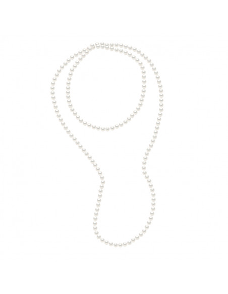 Sautoirs de Perles d'Eau Douce Rondes - Tailles de 6 à 9 mm - 120 cm - PANTHEON