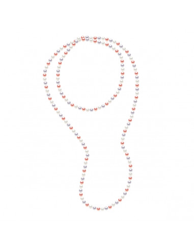 Sautoirs de Perles d'Eau Douce Rondes - Tailles de 6 à 9 mm - 120 cm - PANTHEON