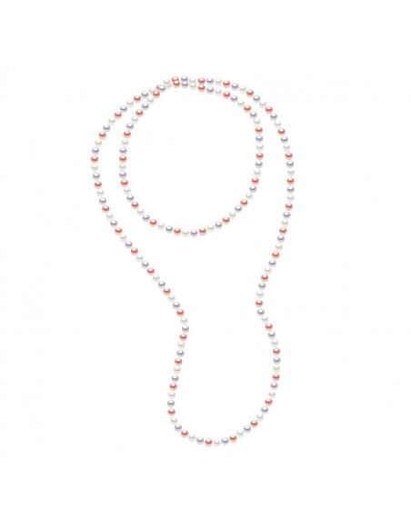 Sautoirs de Perles d'Eau Douce Rondes - Tailles de 6 à 9 mm - 120 cm - PANTHEON