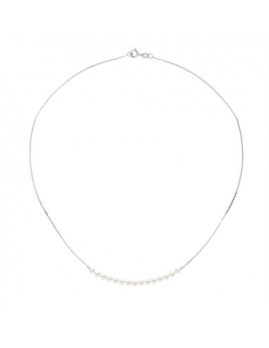 Colliers Chaîne 15 Perles Rondes 3-4 mm -...