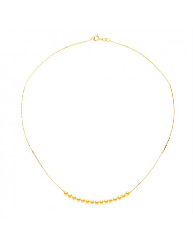 Colliers Chaînes 15 Perles Rondes 3-4 mm -...