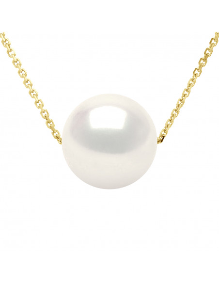 Necklaces Chain Round Beads - Sizes from 8 to 11 mm - Chain Forçat - Gold 750 - Opera