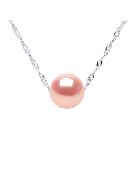 Necklaces Chain Round Beads - Sizes from 7 to 11 mm - Chain Singapore - Gold 375 - Auteuil