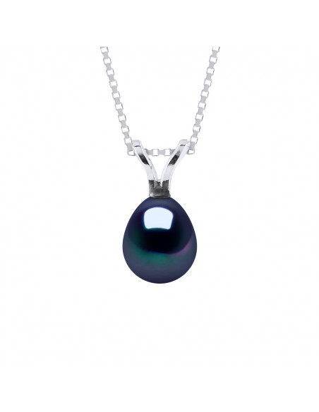 Pendentifs Perle Poire - Tailles de 5 à 8 mm - Chaîne Offerte - Or 750 - BELLEVILLE