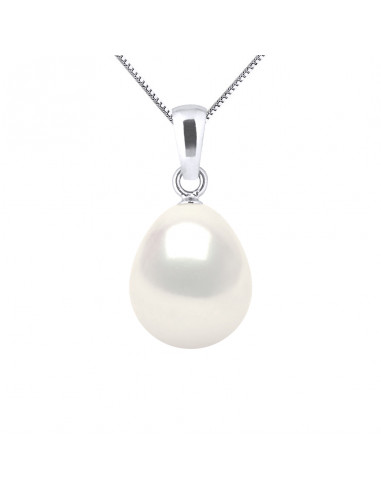 Pendentifs Perle Poire - Tailles de 7 à 10 mm - Chaîne Offerte - Or 375 - SURENNES