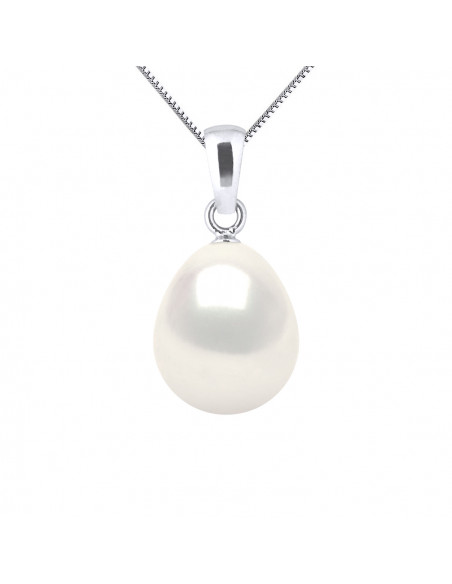 Pendentifs Perle Poire - Tailles de 7 à 10 mm - Chaîne Offerte - Or 375 - SURENNES