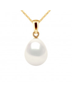 Pendentifs Perle Poire - Tailles de 7 à 11 mm - Chaîne...