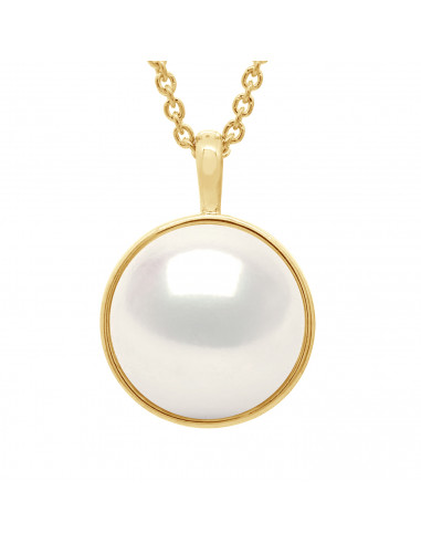 Colliers Perle Bouton 10-11 mm - Entourage...