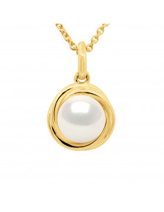 Round Bead Pendant 8-9 mm - Gold 750 - Chain Offer - MORNAY