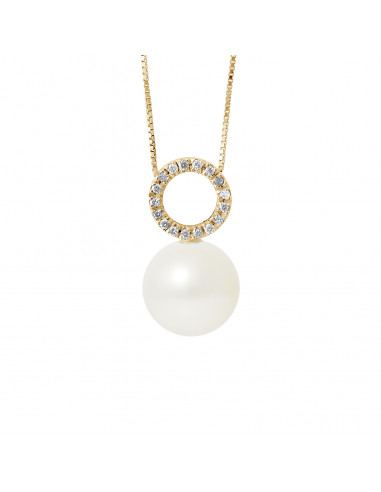 Colliers Pendentif Joaillerie Perles Rondes -...
