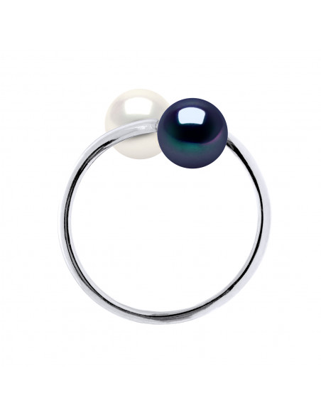 Bague TOI & MOI - Perles Rondes 7-8 mm - Or 750 - LUTECIA