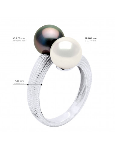 Bague TOI & MOI - Perles de Tahiti et d'Eau...