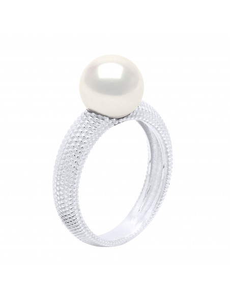 Prestige Ring - Round Pearl 8-9 mm - Gold 375 - Azay