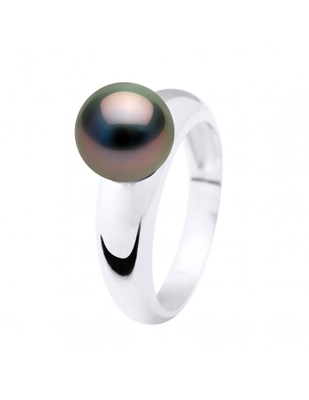 Volume Ring Volume - Tahitian Pearl Round 9-10 mm - Gold 750 - Ineta