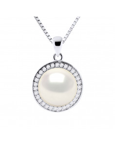 Necklace Jewelry Pearl Button 10-11 mm - Several Colors -...