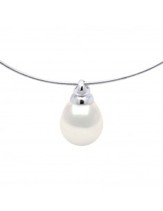 Omega Pearl Necklace 10-11 mm - Several Colors - Silver...