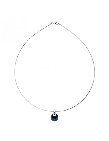 Collier Oméga Perle Poire 10-11 mm - Plusieurs...