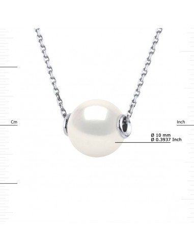 Collier Perle Ronde 10-11 mm - Plusieurs...