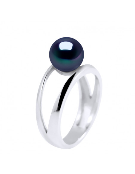 Rings JONC PEAL Button 8-9 mm - Several colors - Silver 925 - Vias