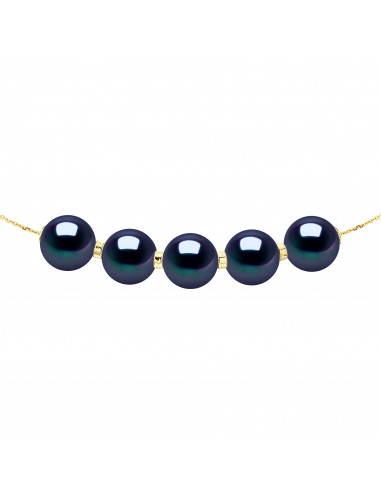 Colliers Chainage 5 Perles Rondes 9-10 mm -...