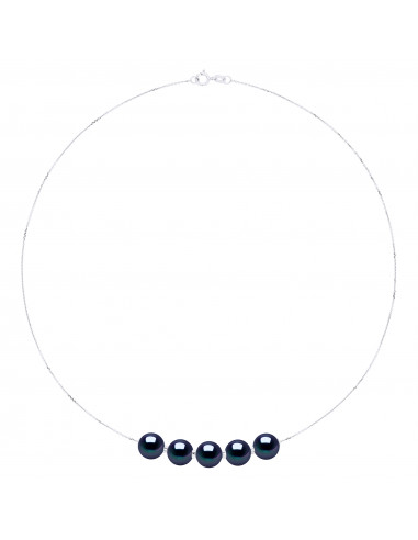 Colliers Chainage 5 Perles Rondes 9-10 mm -...