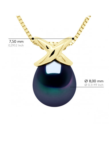 Oval Pearl Node Necklaces 8-9 mm - Several...