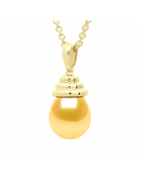 Pear pear pendants - 8 to 11 mm sizes - Several colors - Offer chain - Gold 750 - Paname