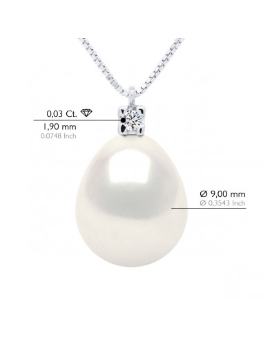 Colliers Joaillerie Perles Poires - Tailles de...