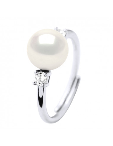 Bagues Joaillerie Perle Ronde 7-8 mm -...