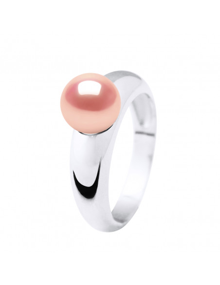 Rings Jonc Volume Round Bead 9-10 mm - Several Colors - Silver 925 - Milan