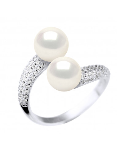 Ring Jewelery You and I Round Beads 8-9 mm -...