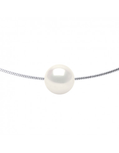 Collier Oméga Perle Ronde 9-10 mm - Plusieurs Coloris - Argent 925 - QUIBERON