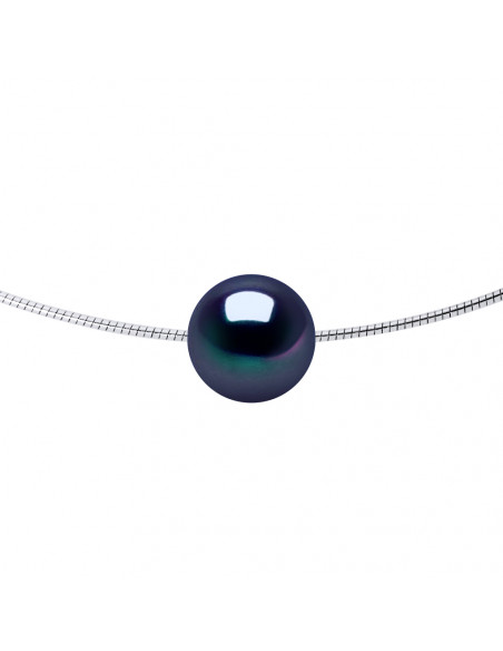 Collier Oméga Perle Ronde 9-10 mm - Plusieurs Coloris - Argent 925 - QUIBERON