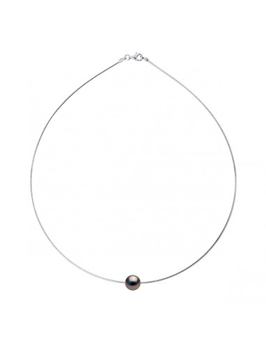 Colliers Oméga Perle de Tahiti Ronde - Taille...