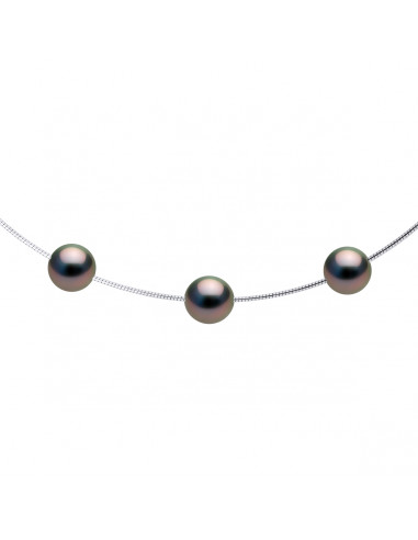 Colliers Oméga 3 Perles de Tahiti Rondes -...