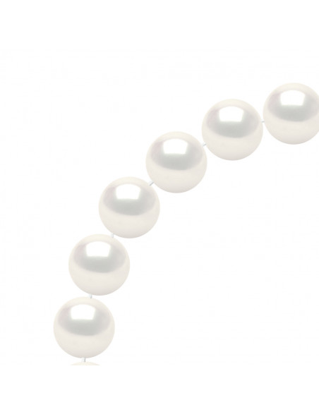 Sautoirs Chainage Double Perles Baroques 6-7 mm - 75 cm - Plusieurs Coloris - Chaine Forçat Prestige - Argent 925 - RAMATUELLE