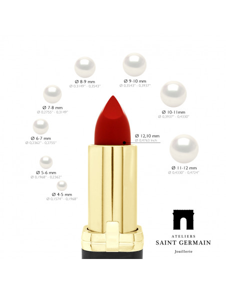 Ring Modern Round Pearl 8-9 mm - Several Colors - Silver 925 - Villeneuve