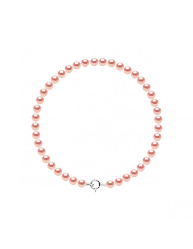 Bracelet Rang de Perles Semi-Rondes 4-5 mm -...
