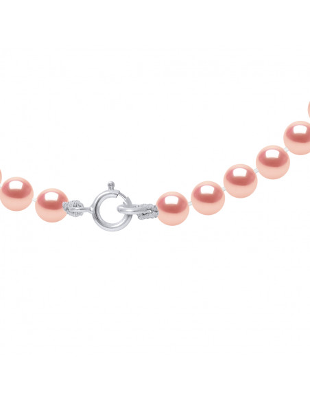 Bracelet Rang de Perles Semi-Rondes 4-5 mm - Fermoir Anneau Ressort - Argent 925 - ANNECY