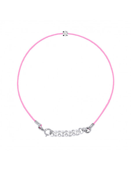 Bracelets Links Diamond Cords 0.050 CTS Serti Claw - Silver 925 - Madrid