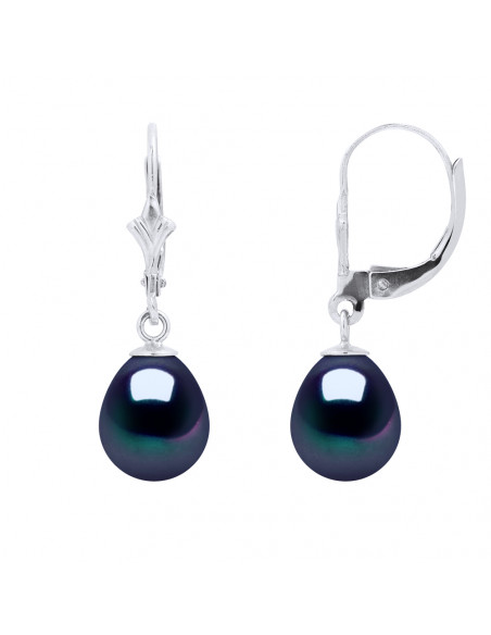 Pearl Pearl Earrings 8-9 mm - BRISURE SYSTEM - OR 375 - CALLAS