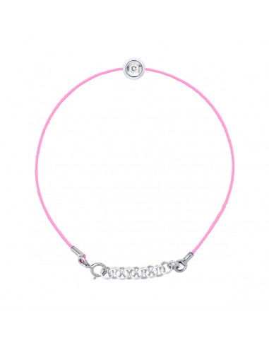 Bracelets Links Diamond Cords 0.050 CTS Serti...