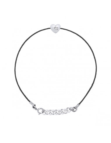 Bracelets Links Diamond Cords 0.030 CTS Serti...