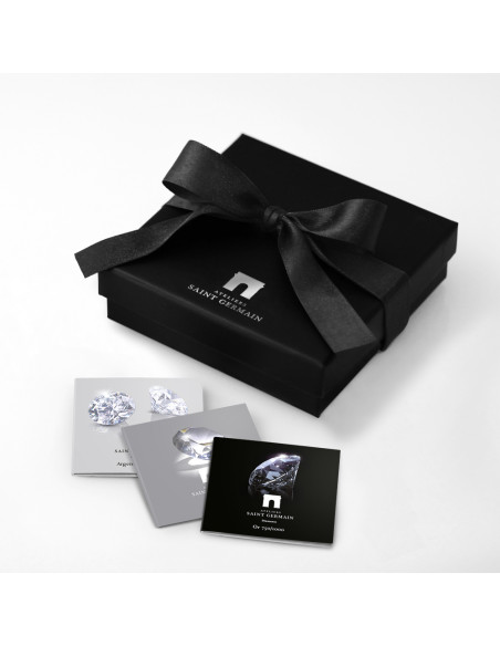 Necklace Link Cord Diamant 0.030 CTS Serk Claw - Silver 925 - Venice