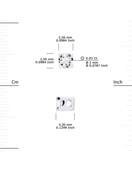 Necklace Link Cord Diamant 0.030 CTS Serk Claw - Silver 925 - Venice