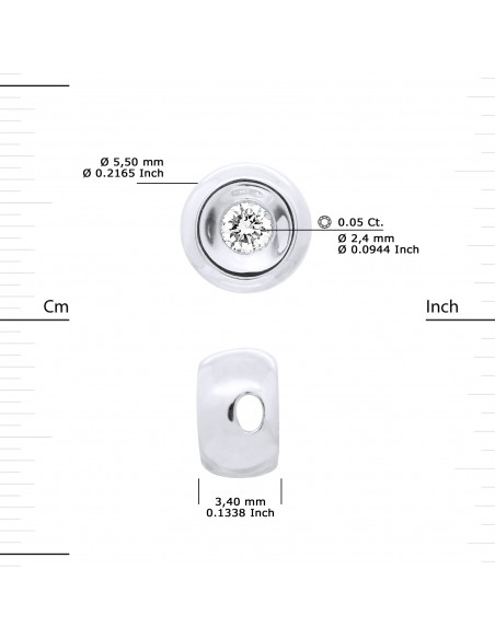 Bracelets Links Diamond Cords 0.050 CTS Serti Clos - Silver 925 - San Remo